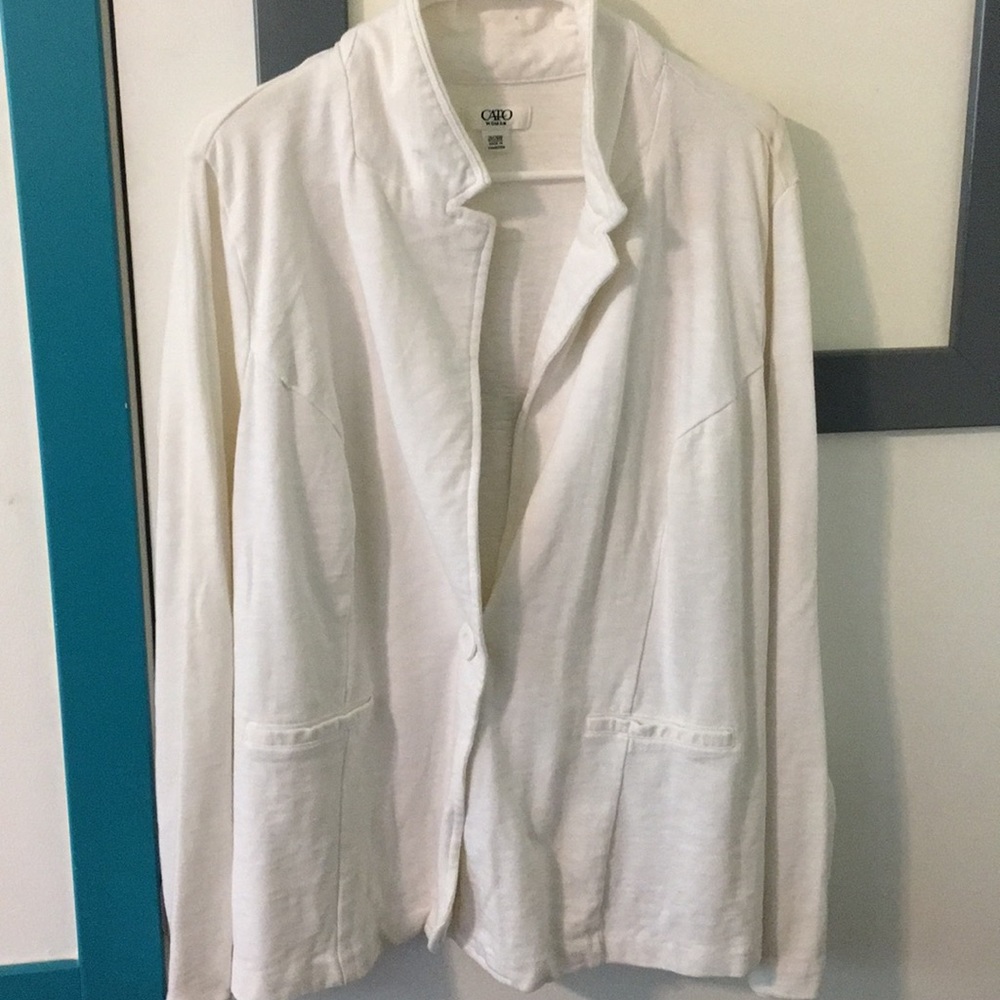 Classic white dress jacket